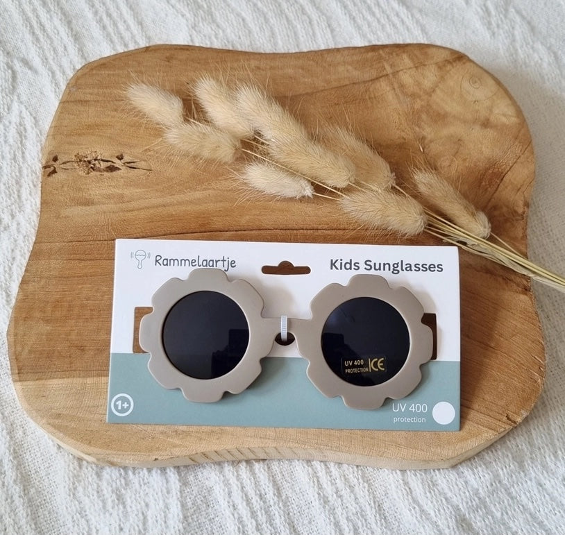 Lunettes de soleil fleures | Taupe