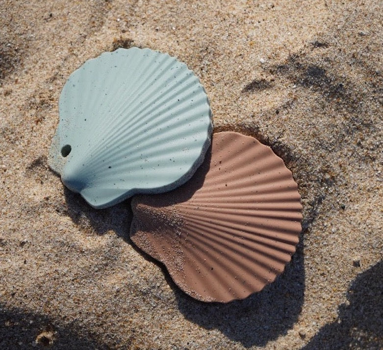 Hochet de dentition coquillage