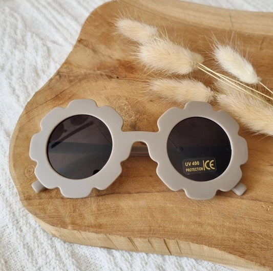 Lunettes de soleil fleures | Taupe